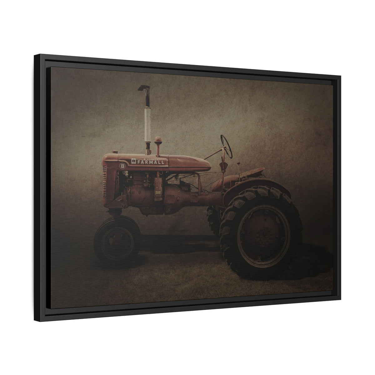 Vintage Farmall Model B Tractor | Framed Wall Art on Stretched Canvas