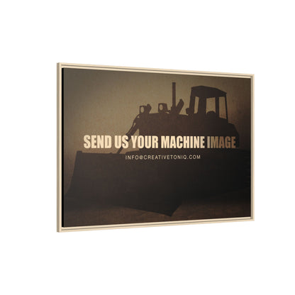Personalized Machine Art | Framed Photo Wall Art on Canvas