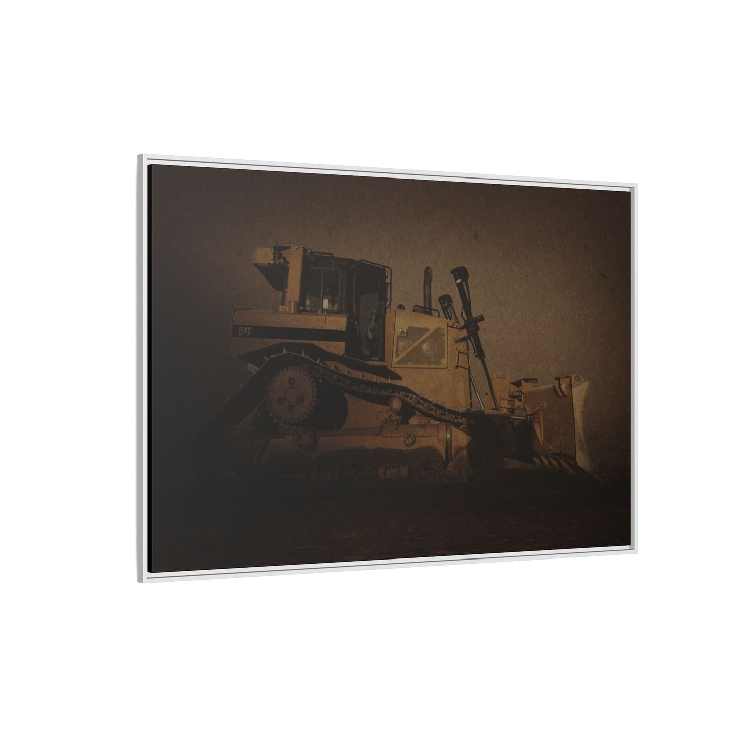 D8 Classic 90's Dozer | Framed Wall Art on Stretched Canvas