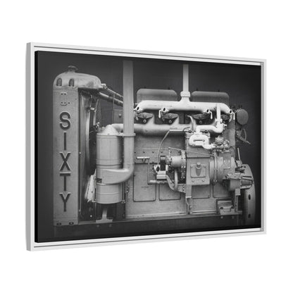 Vintage Caterpillar Power System Sixty Wall Art on Framed Canvas
