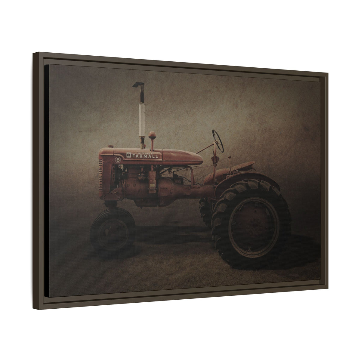 Vintage Farmall Model B Tractor | Framed Wall Art on Stretched Canvas