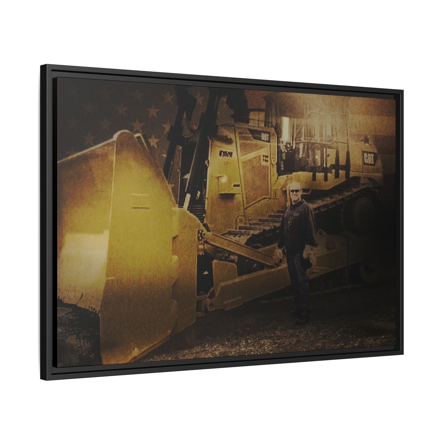 Personalized - Shane Todd - D9T Dozer | Photo Wall Art on Framed Canvas