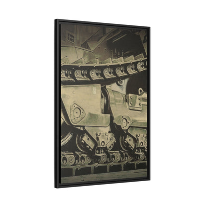 D11 Track Action | Triptych | Center Panel | Framed