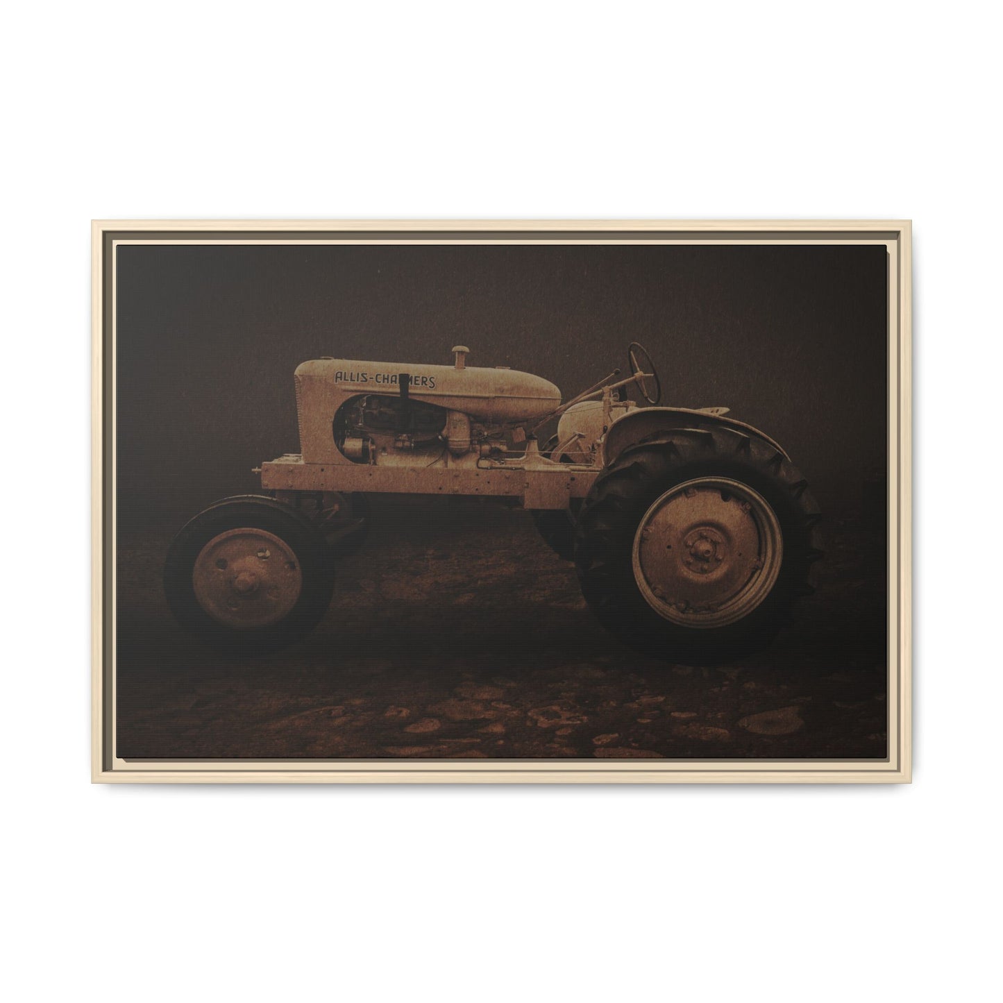 Vintage Allis Chalmers WC | Framed Wall Art on Stretched Canvas