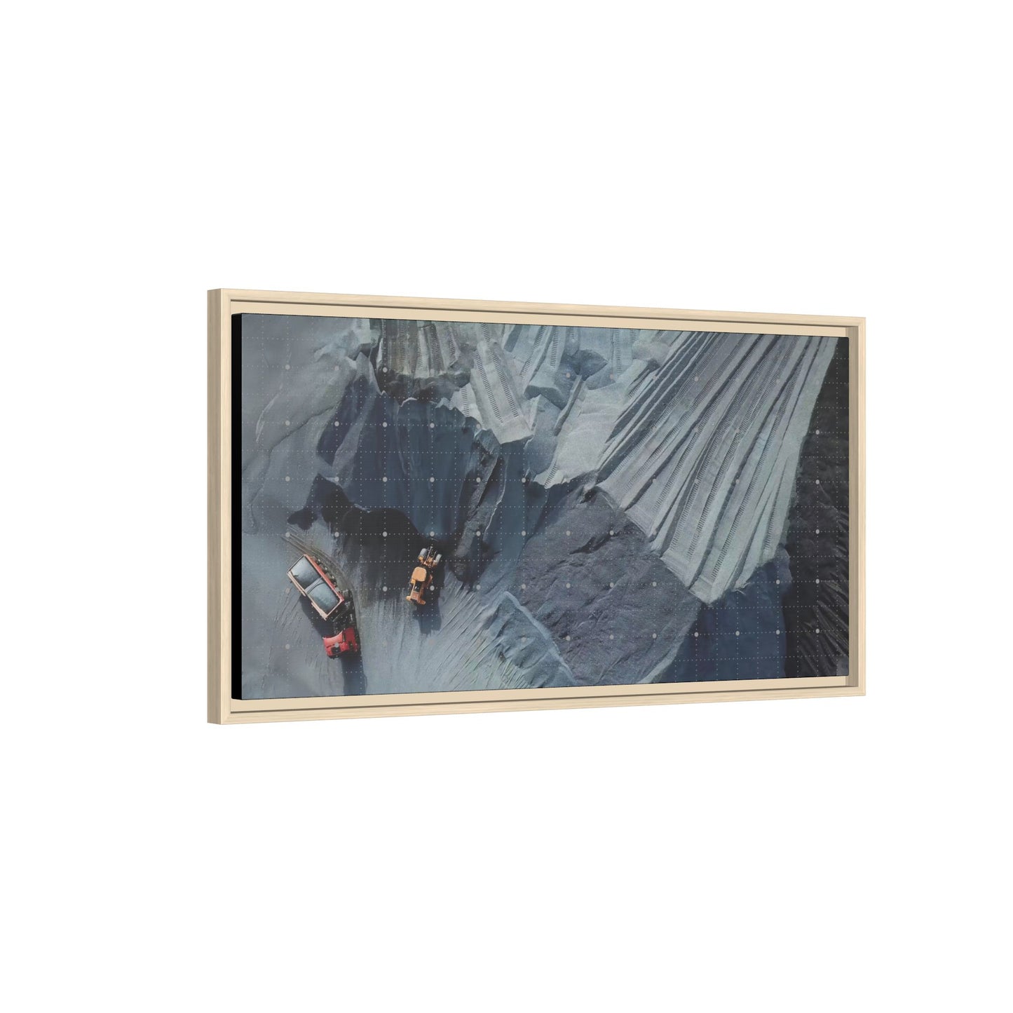 Drone Photo Job Site - Earth Moving - Photo Art on Framed Canvas