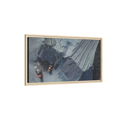 Drone Photo Job Site - Earth Moving - Photo Art on Framed Canvas