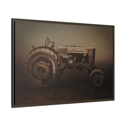 Weathered Vintage Farmall Tractor | Framed Wall Art on Stretched Canvas