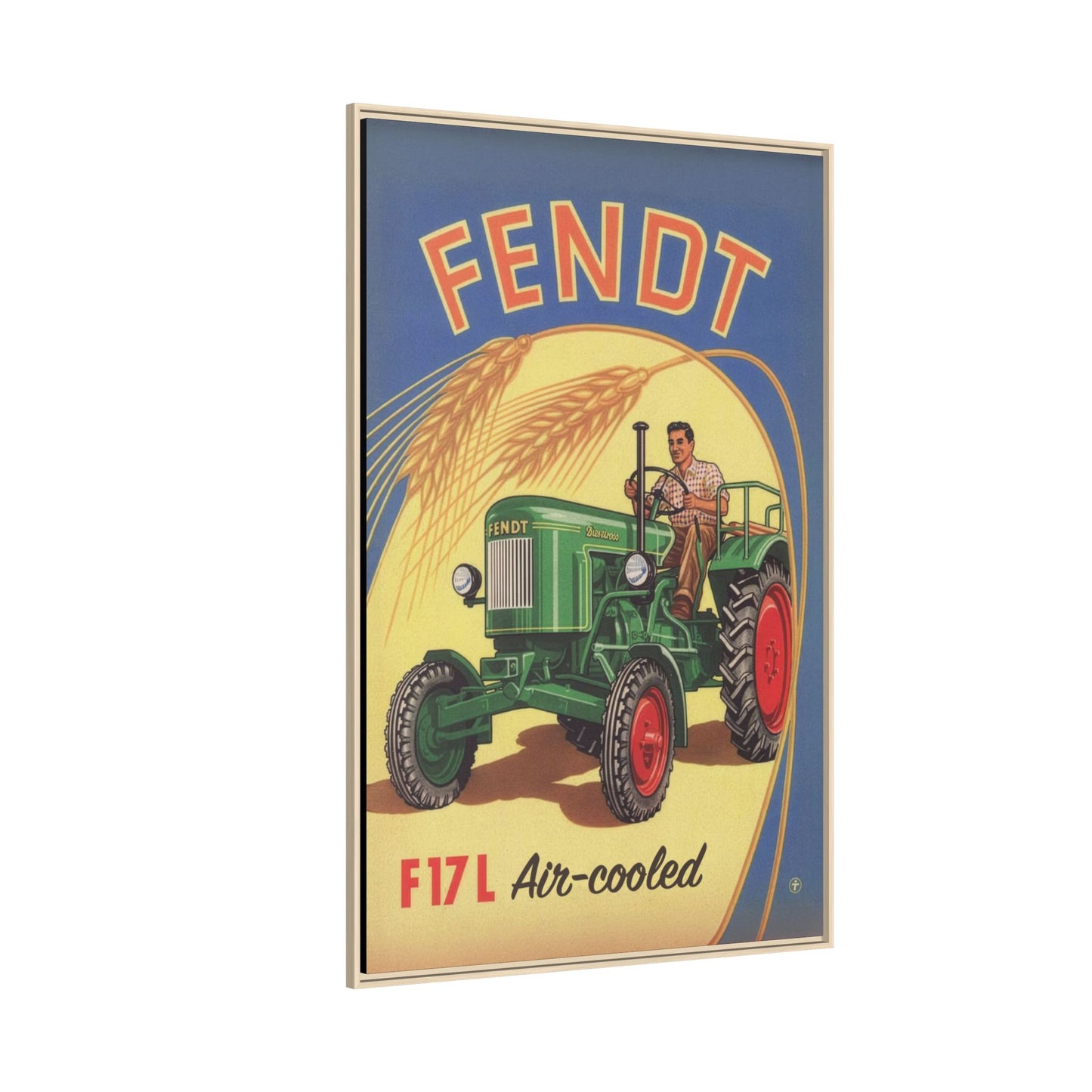 Vintage Fendt 12HP Advertisement | Wall Art on Framed Canvas