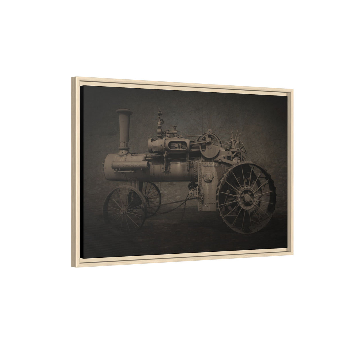 Vintage CASE 65 HP Tractor Photo Wall Art on Canvas