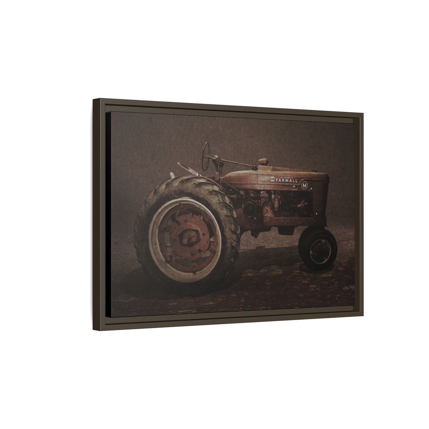 Vintage Farmall M Tractor | Framed Wall Art on Stretched Canvas
