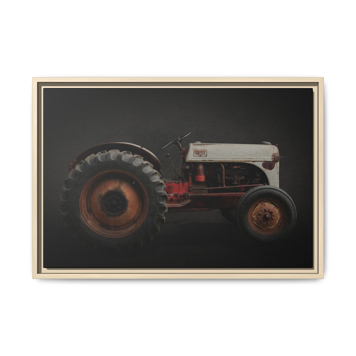 Vintage Ford 8N Tractor Photo Wall Art on Canvas