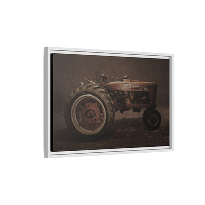Vintage Farmall M Tractor | Framed Wall Art on Stretched Canvas