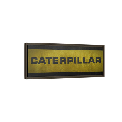 Big Yellow Vintage Lettering | Framed Canvas Wall Art