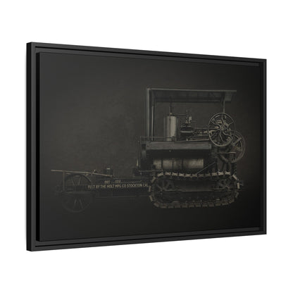 Vintage Holt Crawler Photo Wall Art on Canvas | Industrial Artwork
