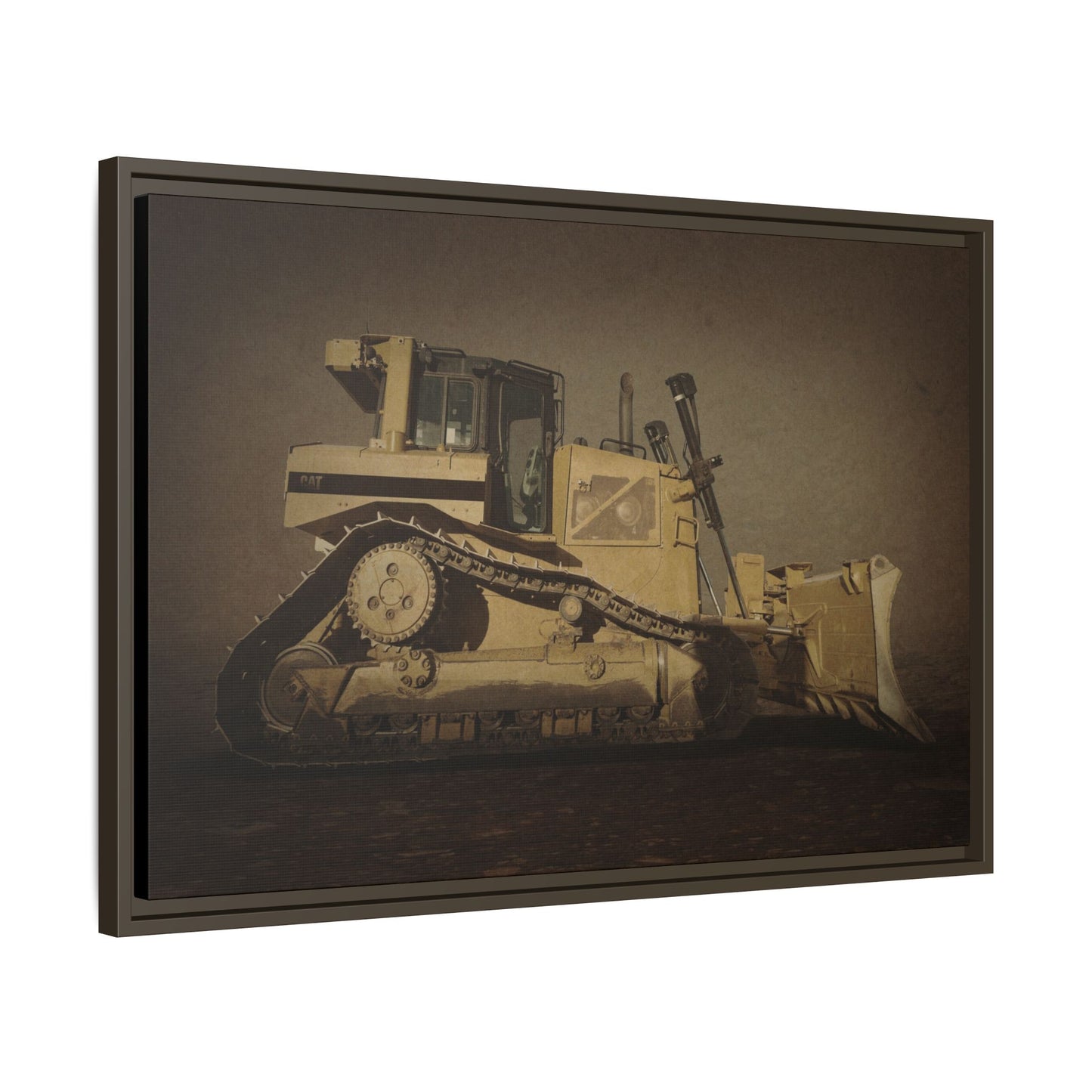 D8 Classic 90's Dozer | Framed Wall Art on Stretched Canvas