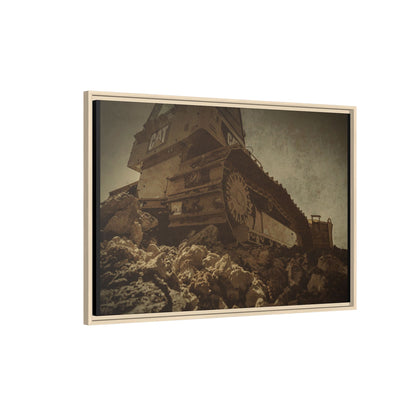 D5K2 Top of the Hill Dozer  | Photo Art on Framed Canvas