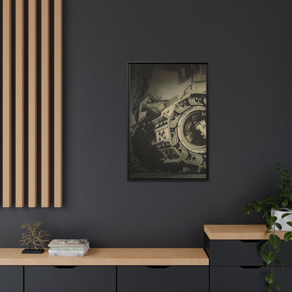 D11 Track Action | Triptych | Left Panel | Framed