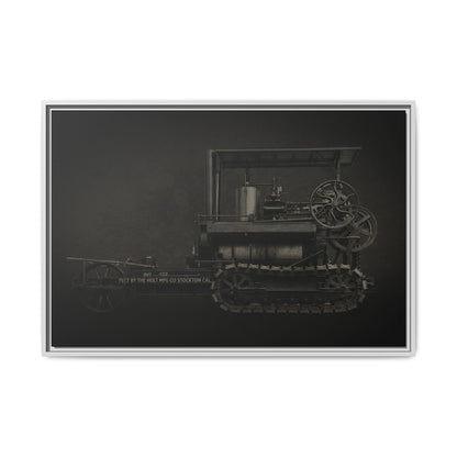 Vintage Holt Crawler Photo Wall Art on Canvas | Industrial Artwork