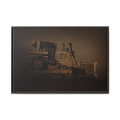 D8 Classic 90's Dozer | Framed Wall Art on Stretched Canvas