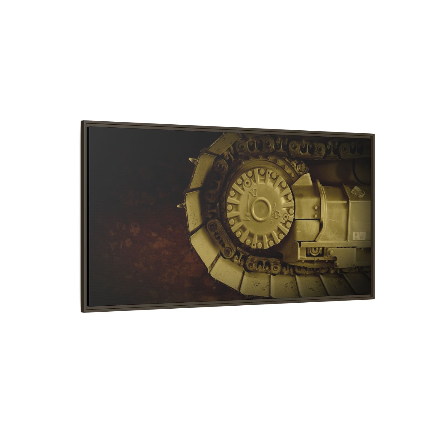Dramatic Dozer Tracks | Photo Wall Art on Canvas