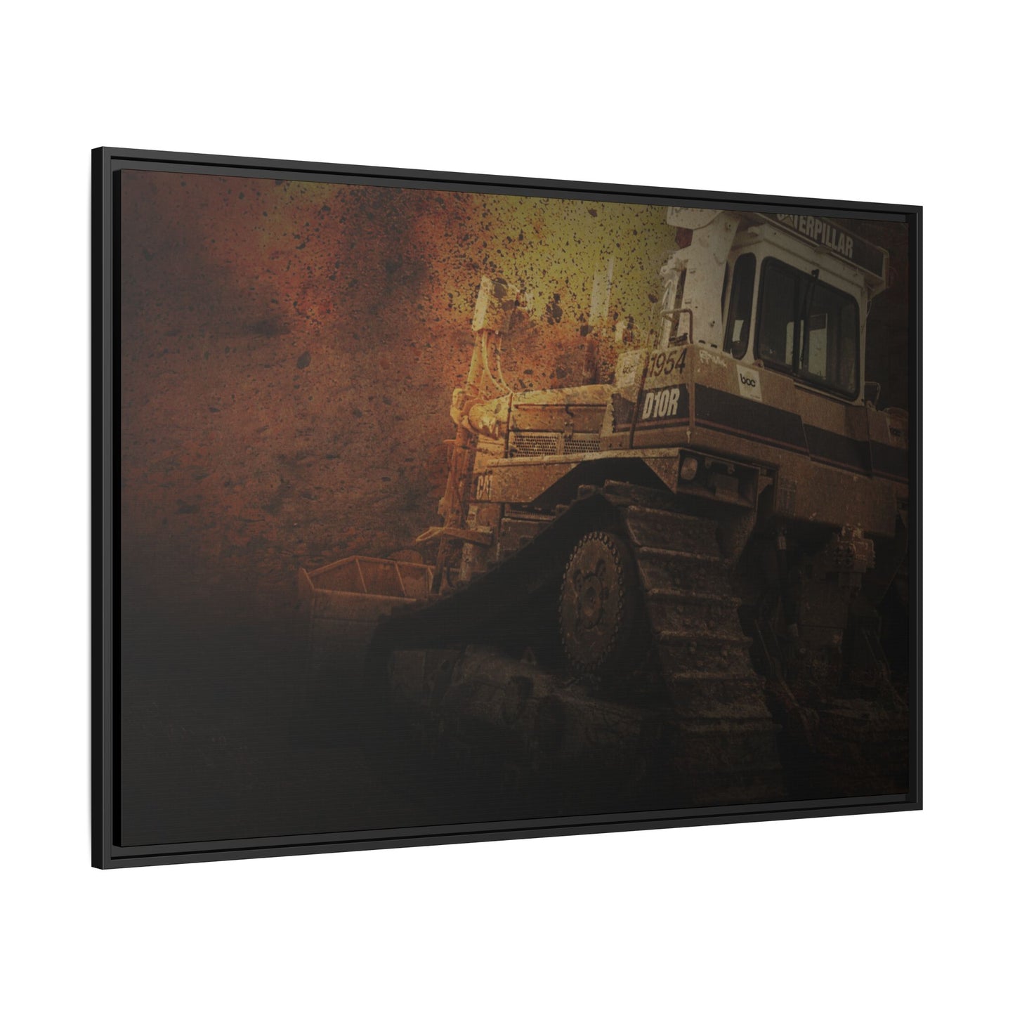 D10 Dramatic Dozer | Framed Wall Art on Stretched Canvas