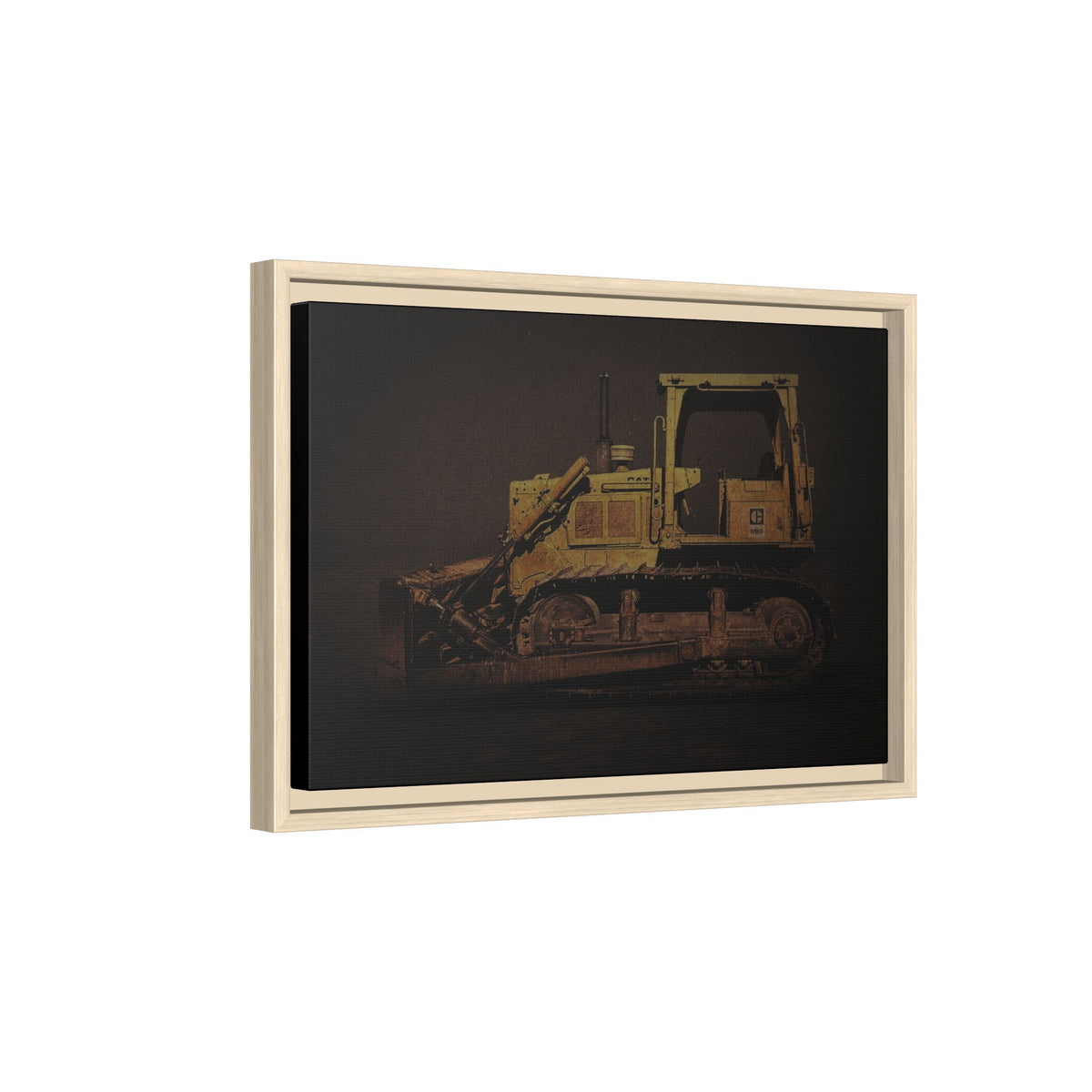 Classic D6D Dozer | Framed Wall Art on Stretched Canvas