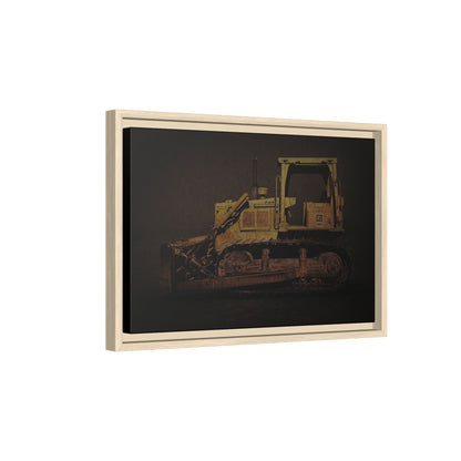 Classic D6D Dozer | Framed Wall Art on Stretched Canvas