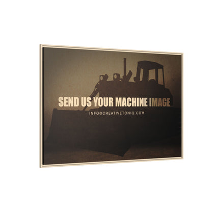 Personalized Machine Art | Framed Photo Wall Art on Canvas
