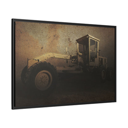 Classic 120G Motorgrader Action| Framed Wall Art on Canvas