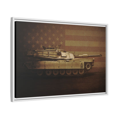 Abrams M1 Tank | Framed Wall Art on Stretched Canvas
