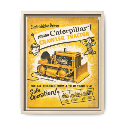 Junior Crawler Vintage Advertisement Art | Framed Wall Art on Canvas