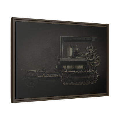 Vintage Holt Crawler Photo Wall Art on Canvas | Industrial Artwork