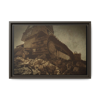D5K2 Top of the Hill Dozer  | Photo Art on Framed Canvas