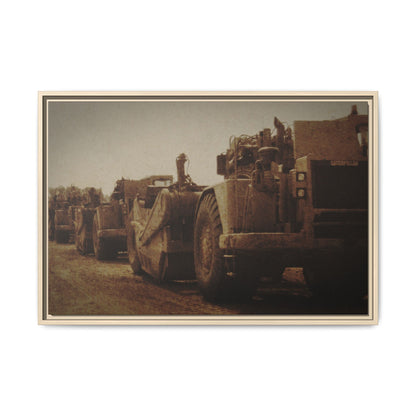 Classic Scraper Lineup | Framed Wall Art on Stretched Canvas
