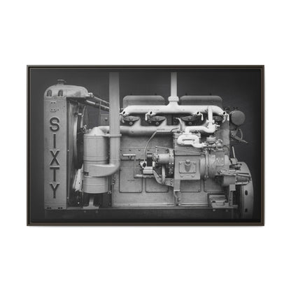 Vintage Caterpillar Power System Sixty Wall Art on Framed Canvas