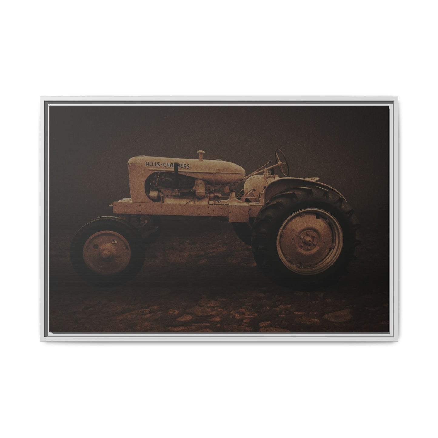 Vintage Allis Chalmers WC | Framed Wall Art on Stretched Canvas