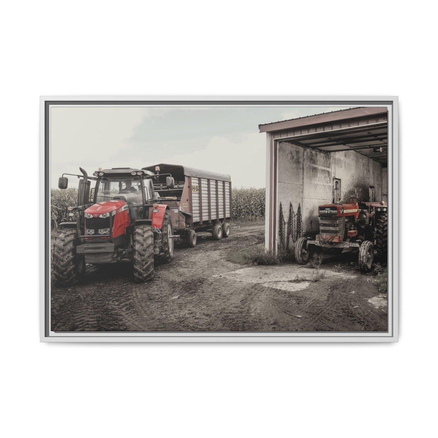 Massey Ferguson Legacy Photo Wall Art on Framed Canvas