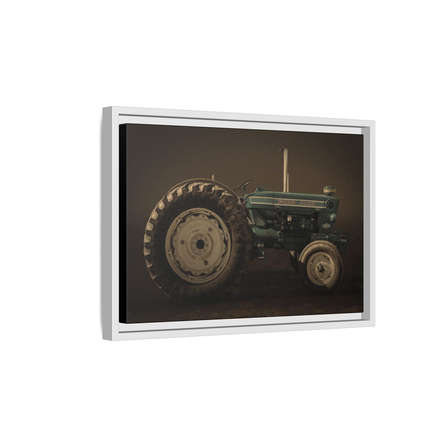 Classic Ford 7000 Tractor Photo Wall Art | Framed Stretched Canvas