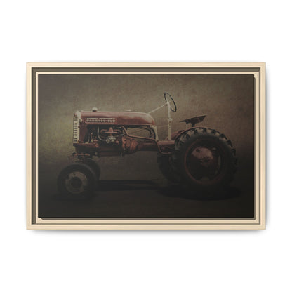 Vintage Farmall Cub Tractor | Framed Wall Art on Stretched Canvas