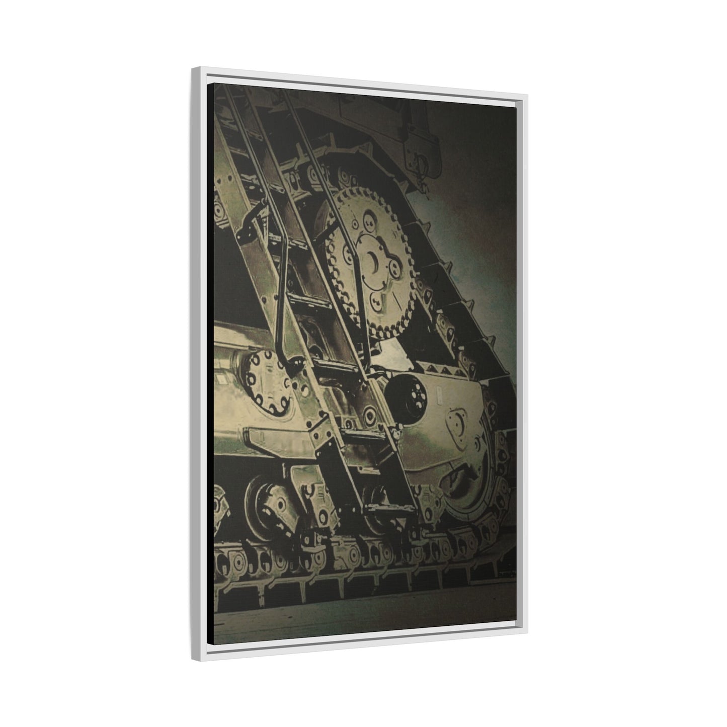 D11 Track Action | Triptych | Right Panel | Framed