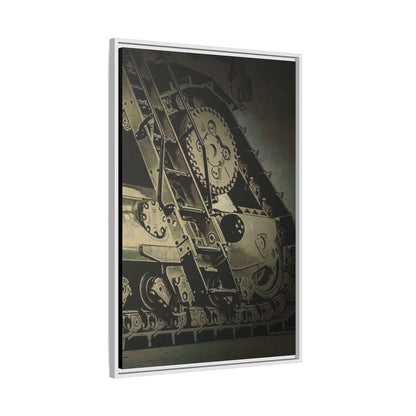 D11 Track Action | Triptych | Right Panel | Framed