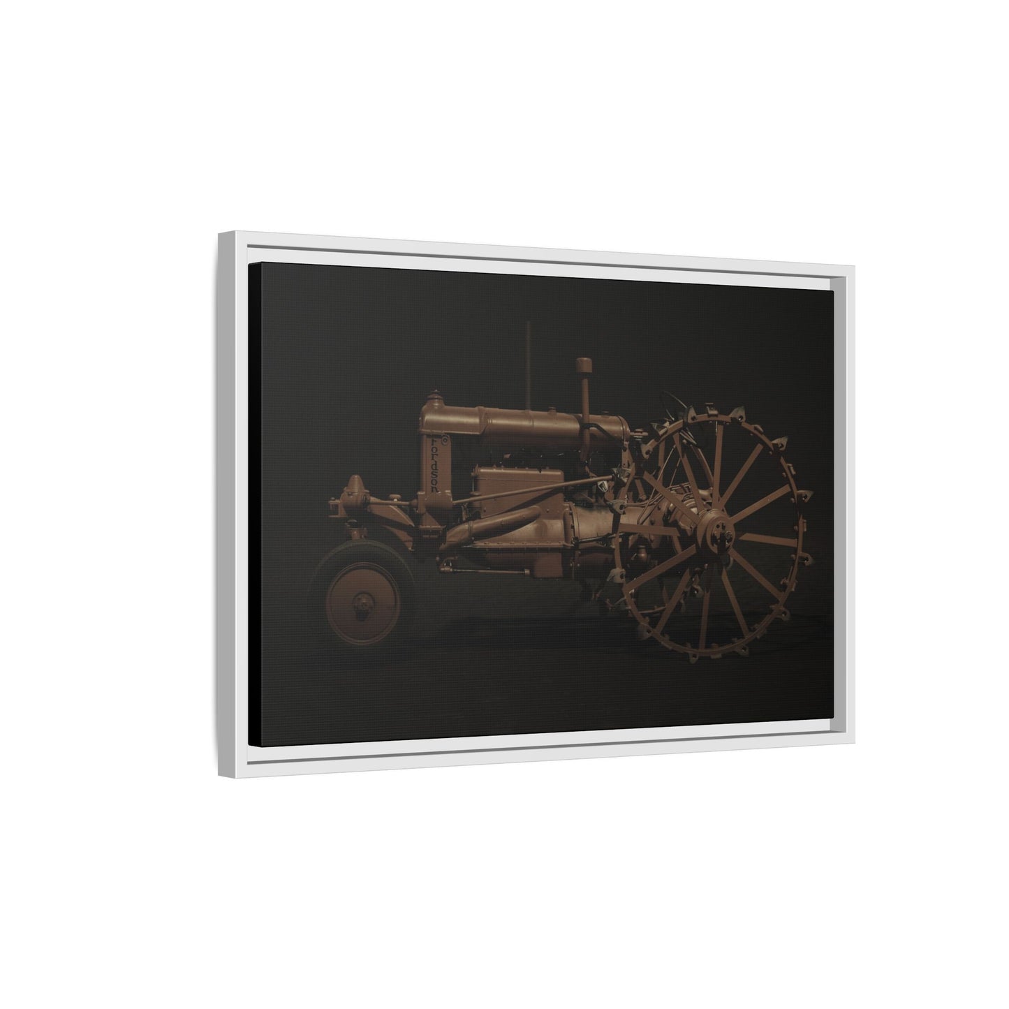 Vintage Ford Fordson Steel Wheel Photo Wall Art on Framed Canvas