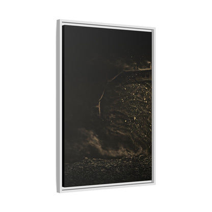 Epic Dozer Track Triptych Left | Matte Canvas Print (Framed)