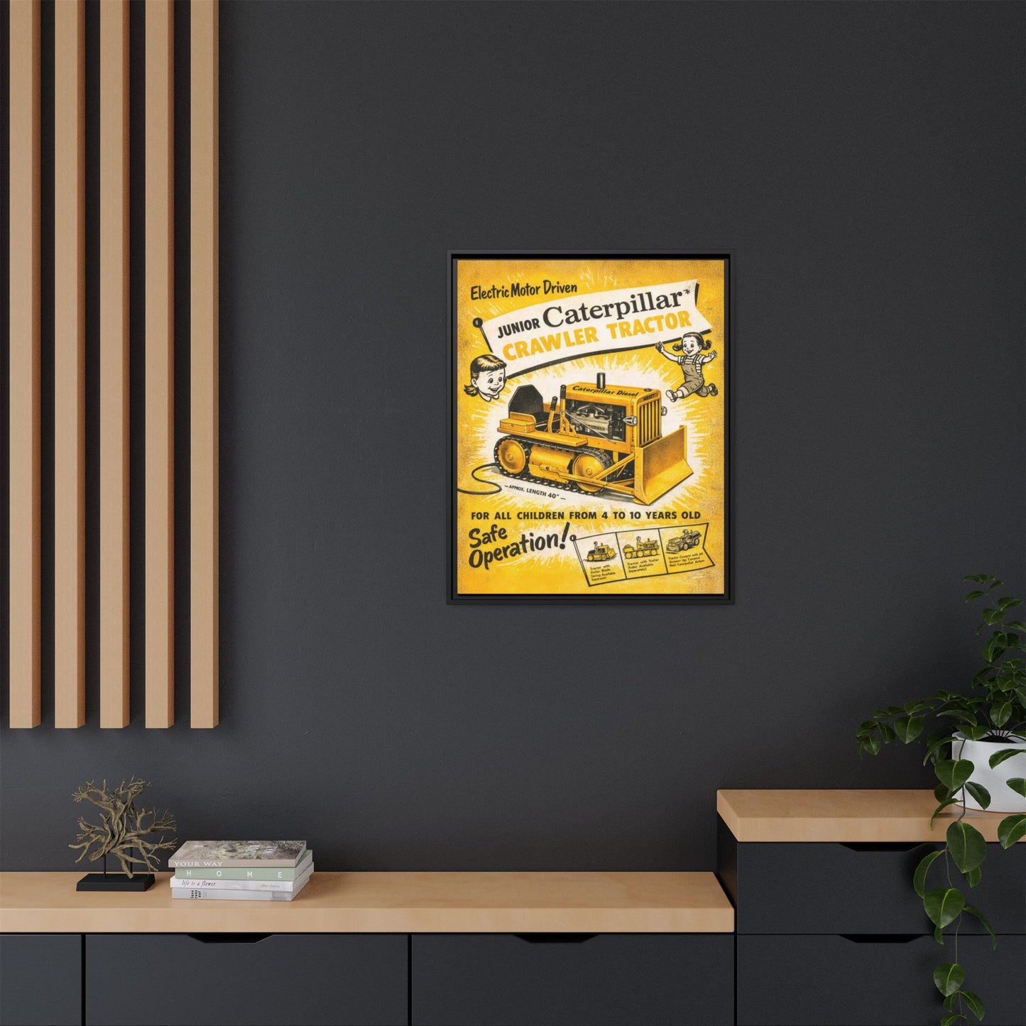 Junior Crawler Vintage Advertisement Art | Framed Wall Art on Canvas
