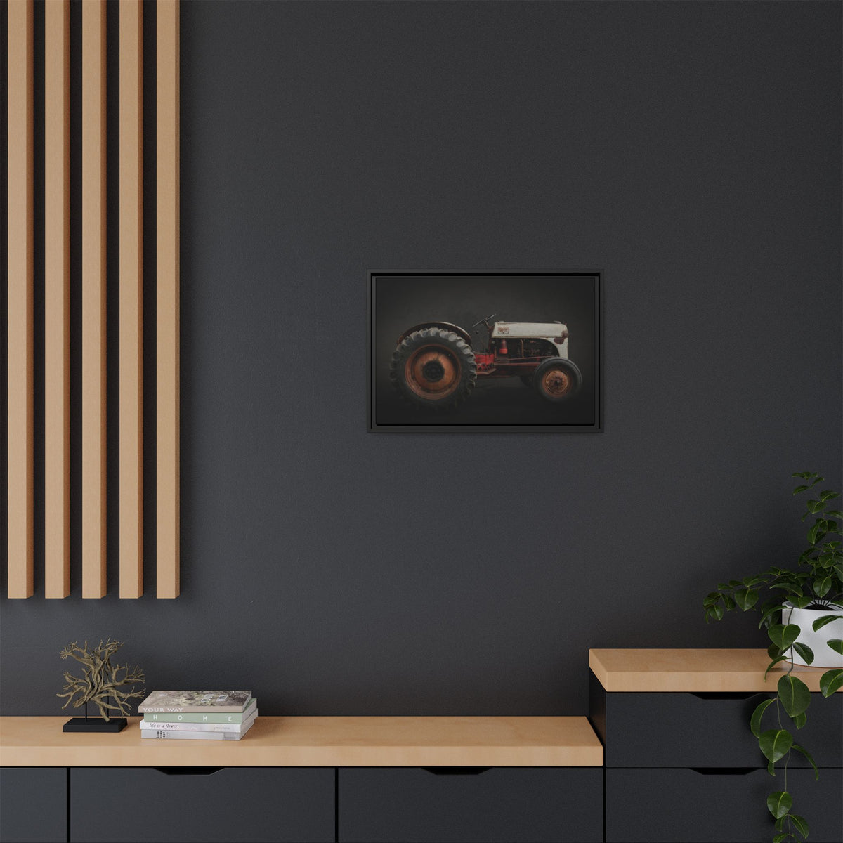 Vintage Ford 8N Tractor Photo Wall Art on Canvas