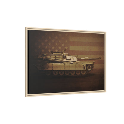 Abrams M1 Tank | Framed Wall Art on Stretched Canvas