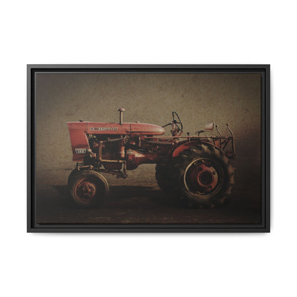 Vintage Farmall Model 140 Tractor | Framed Wall Art on Stretched Canvas