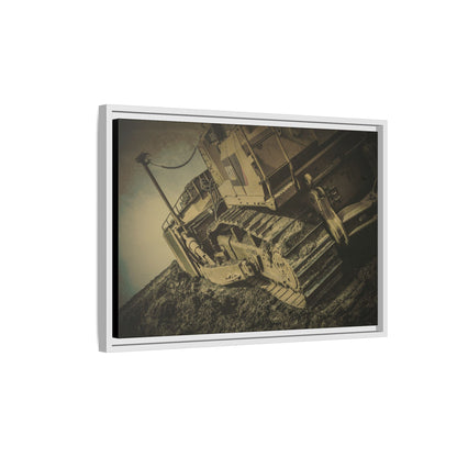 D7E Pushing Incline  | Photo Art on Framed Canvas