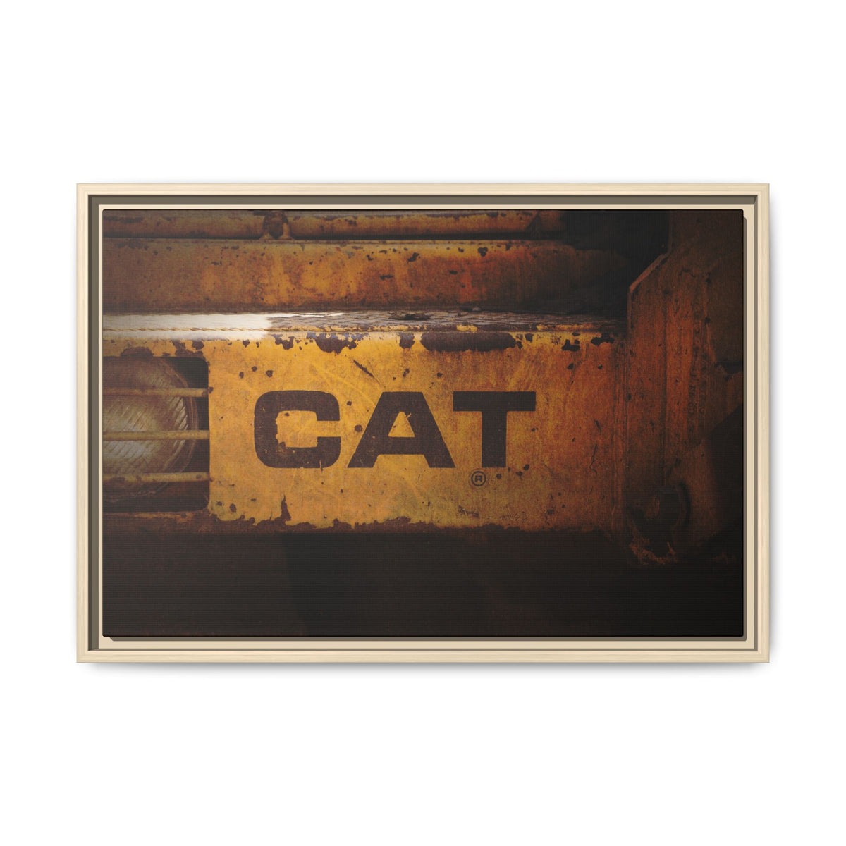 Big Yellow Detail | Framed Wall Art on Canvas
