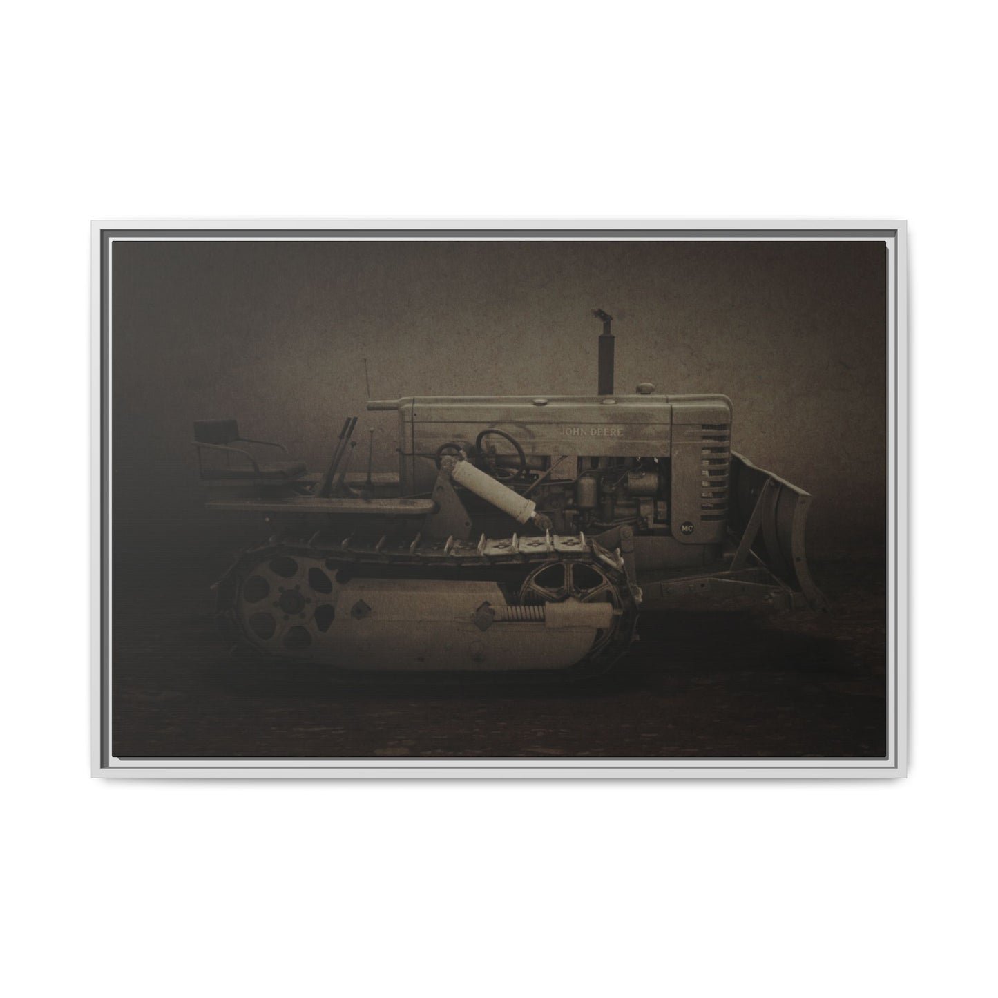 Vintage John Deere MC | Framed Wall Art on Stretched Canvas